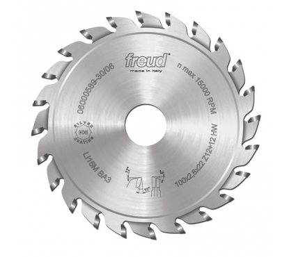 Регулируемый пильный диск Freud Li16MPF3 (D120x2.8-3.6x50 Z24) для биламинированных панелей, МДФ, ДСП