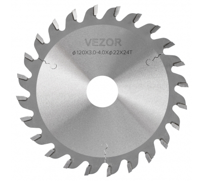 Диск пильный конический VEZOR 3K (D120 3,0-4,0 d22 Z24)