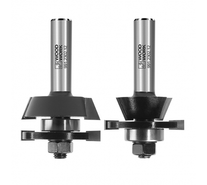 Комплект мебельных фрез D=44.4 I=23.8 L=76 S=12мм Woodwork 991.2302.12