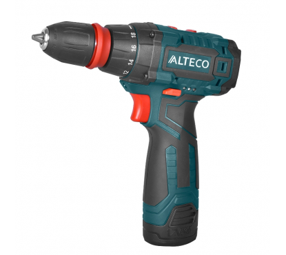 Аккумуляторная дрель шуруповёрт ALTECO CD 1210F Li X2