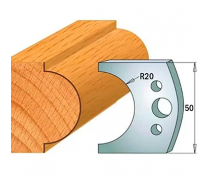 Нож профильный 50mm для насадной фрезы 25 Rotis 40069561